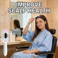 New LED Red Light EMS Scalp Massage Comb, Hair Growth Device Anti-Hair Loss