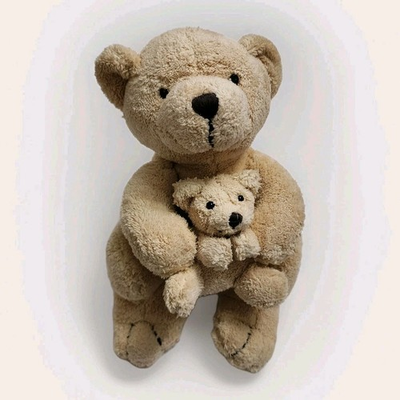 #ad #ad Tesco UK Teddy Bear with Cub Plush Soft Toy Sitting Brown Stuffed Animal $24.99