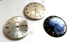 3 Vintage Men's Watch Dials Longines Admiral Mathey Tissot Seanymph 4 Parts