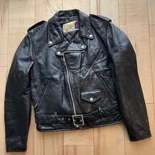 schott 118 perfecto 38 double cowhide leather motorcycle jacket 641 613 118