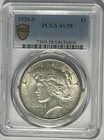 1926 S  PEACE DOLLAR PCGS AU 58