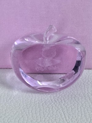 Neu Sanrio Hello Kitty 3D rosa Apfel Flugzeug Kristall Kunst Ornament im Jahr 2004 