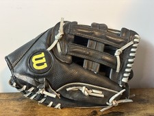 Wilson A2449 13" Softball Glove RHT Elite Custom Fit Oversized Pocket Leather