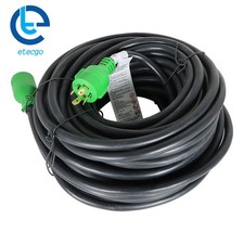 4 Prong 30 Amp Generator Extension Cord  L14-30P to L14-30R 100FT Adapter Plug