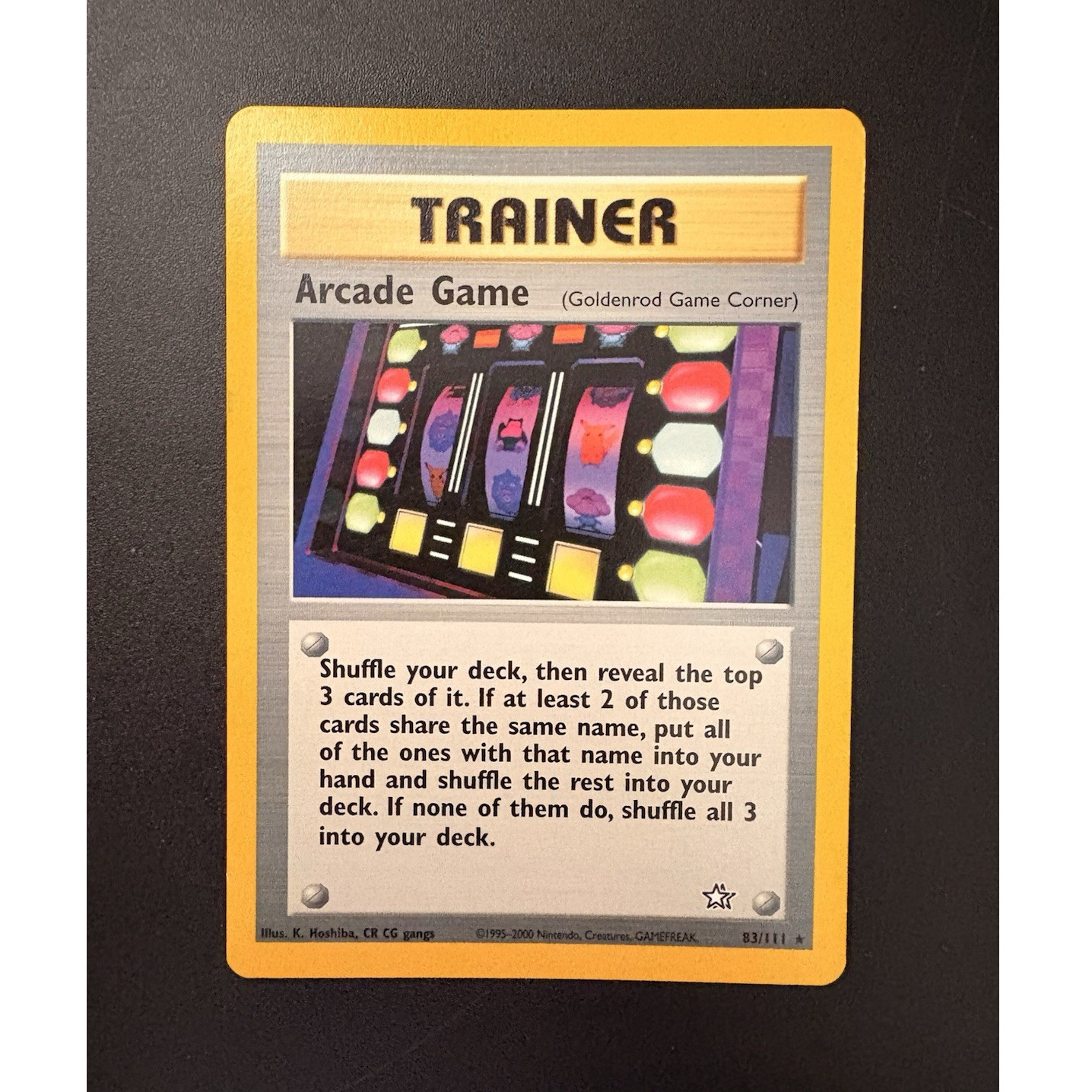 Pokémon TCG Arcade Game 83/111 Neo Genesis Unlimited Regular Uncommon NM
