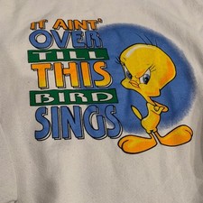 VTG Tweety Bird Looney Tunes Sweatshirt Adult XL Warner Bros 1996 Cartoons READ 