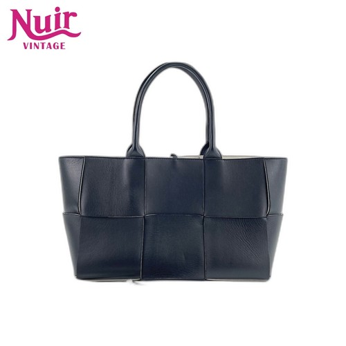 BOTTEGA VENETA Handbag Leather Arco Black Used