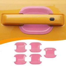 Exterior Door Handle Bowl Cover Protection Trim Car Door Bowl Anti Pink
