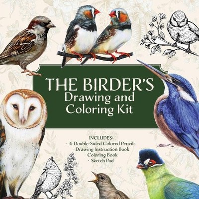 Editors of Chartwell Bo The Birder s Drawing and Coloring  (Mixed Media Product)