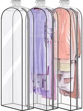10" Gusseted All Clear Garment Bags for Hanging Ethylene Vinyl Acetate 60 inch