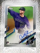 Ashton Goudeau RC 2021 Topps Chrome Rookie On-Card Auto RA-AGO Colorado Rockies 