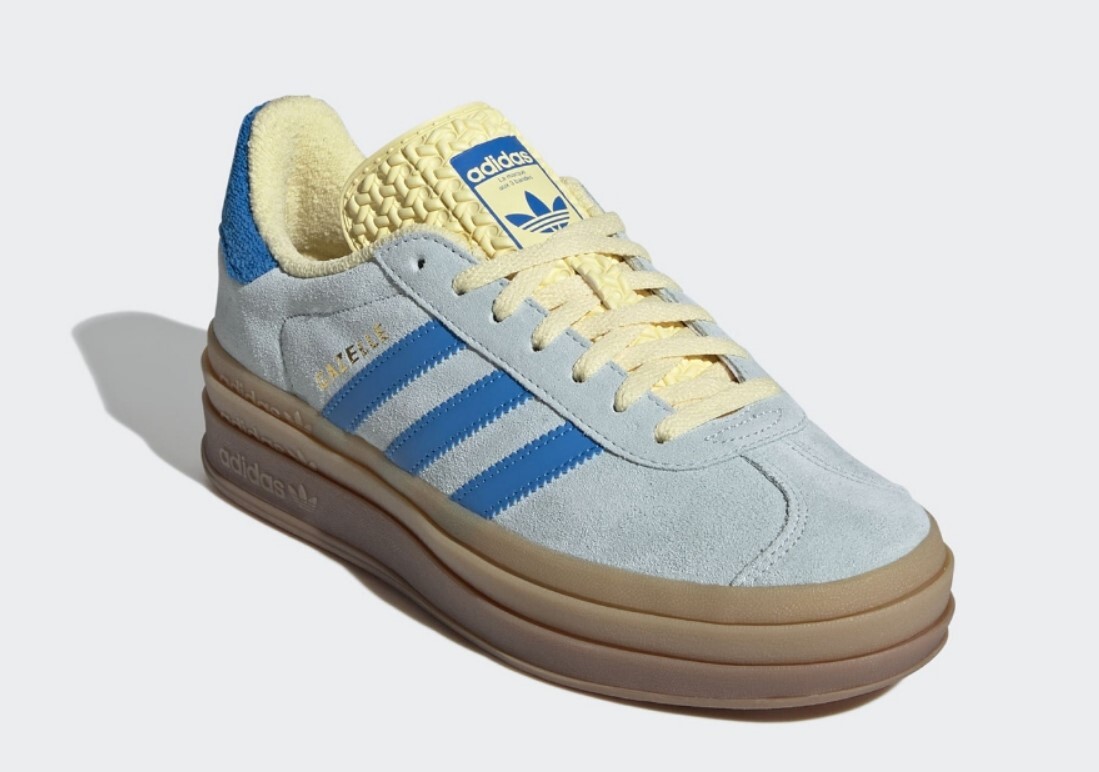 ★adidas★ Gazelle Bold W Blue Yellow IE0430 Adidas Women's Gazelle Bold IE0430 BLUE YELLOW casual | eBay