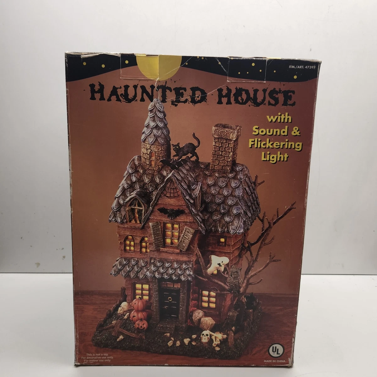 Haunted House Sound Flickering Lights Halloween House eBay