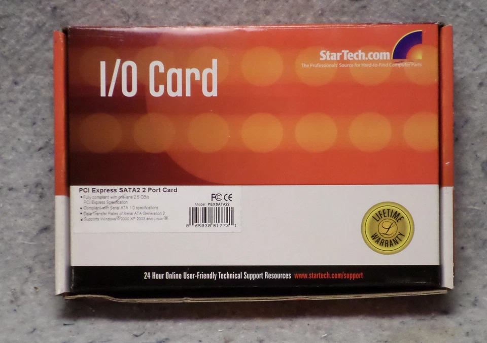 2-Port PCI Express SATA2 II 2 Port Controller Card New (C15B5) - Image 4 of 4