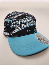 Cyber Gamer Baseball Cap ESX360 Snap Back Youth ESX Gaming Turquoise Black NEW 