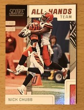 2019 PANINI SCORE FOOTBALL ALL-HANDS TEAM NICK CHUBB CLEVELAND BROWNS GEORGIA