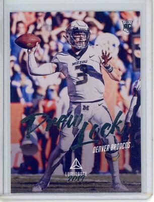 2019 Panini Luminance Drew Lock 133 Rookie Denver Broncos Seahawks RC