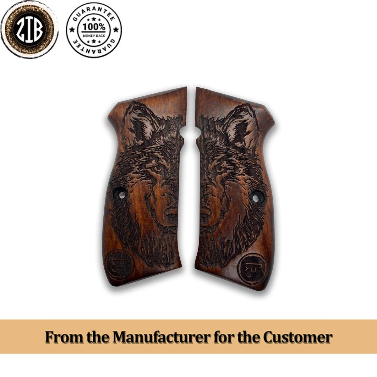 ZIB GRIPS CZ-75 Impugnature Fatte A Mano Da Impugnature In Legno Ars 778010