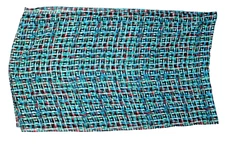 Scarf Ladies Calvin Klein 21.5" by 73" Blue Multi Geometric Design Translucent