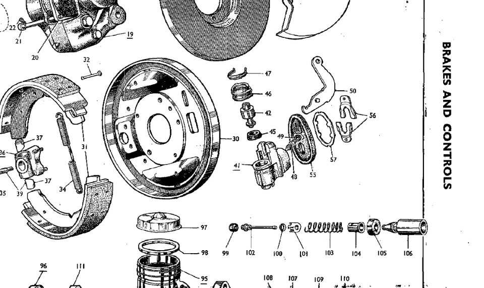 PALANCA FRENO APARCAMIENTO TRASERO SUNBEAM TIGER ALPINE SERIE 1 2 3 4 Foto 2 de 2