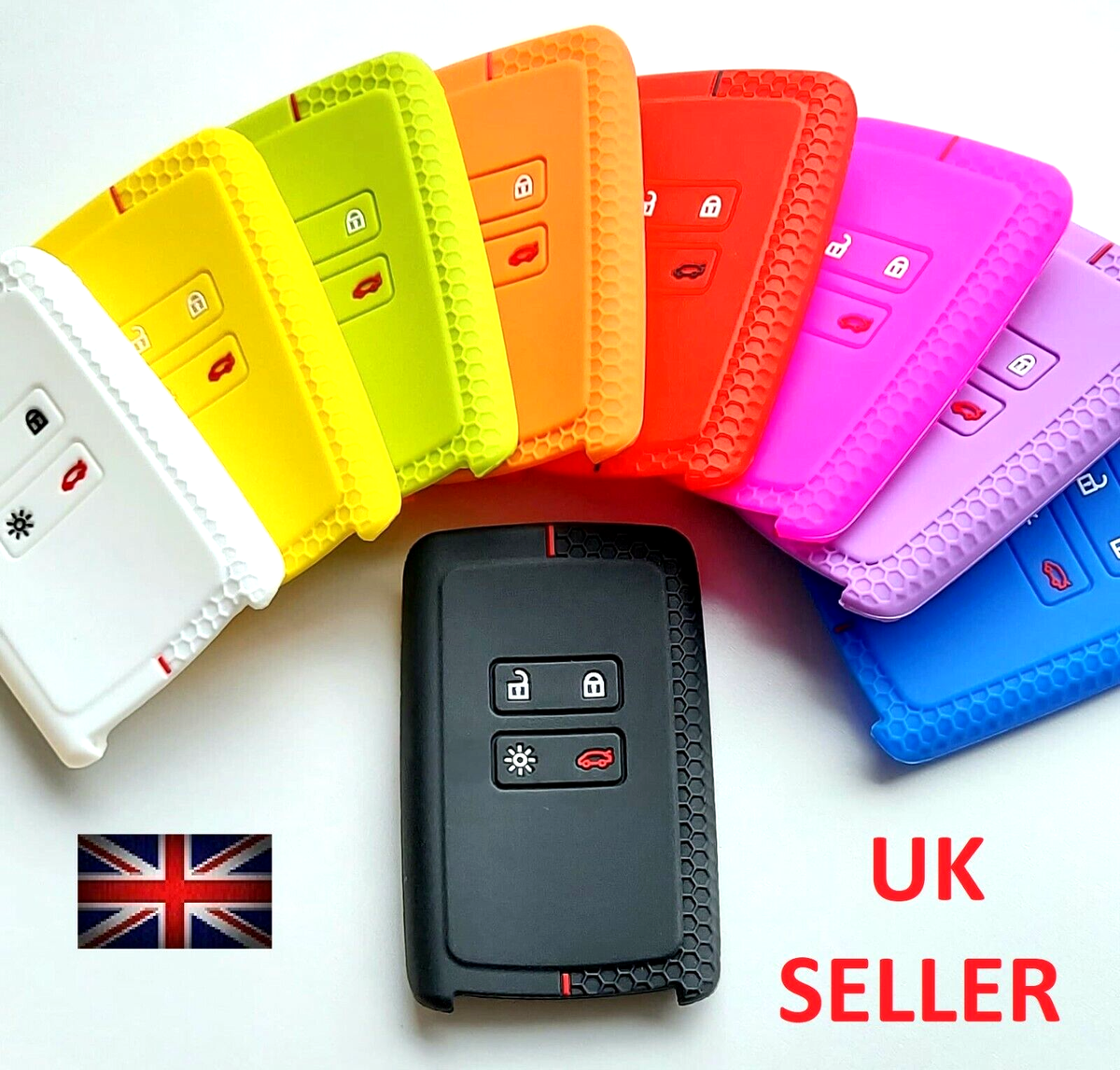 Kwmobile Silicone Key Cover For Mini Cooper - Dark Pink Glitter, Protects 3-Button Smart Key Fob - View #4