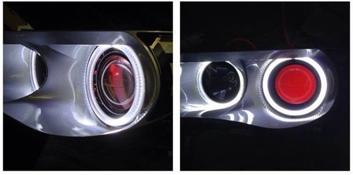 BMW E46 3-Series Sedan Headlights Orion LED Angel Eyes Xenon DEMON EYE 99-01 - Bild 7 von 9