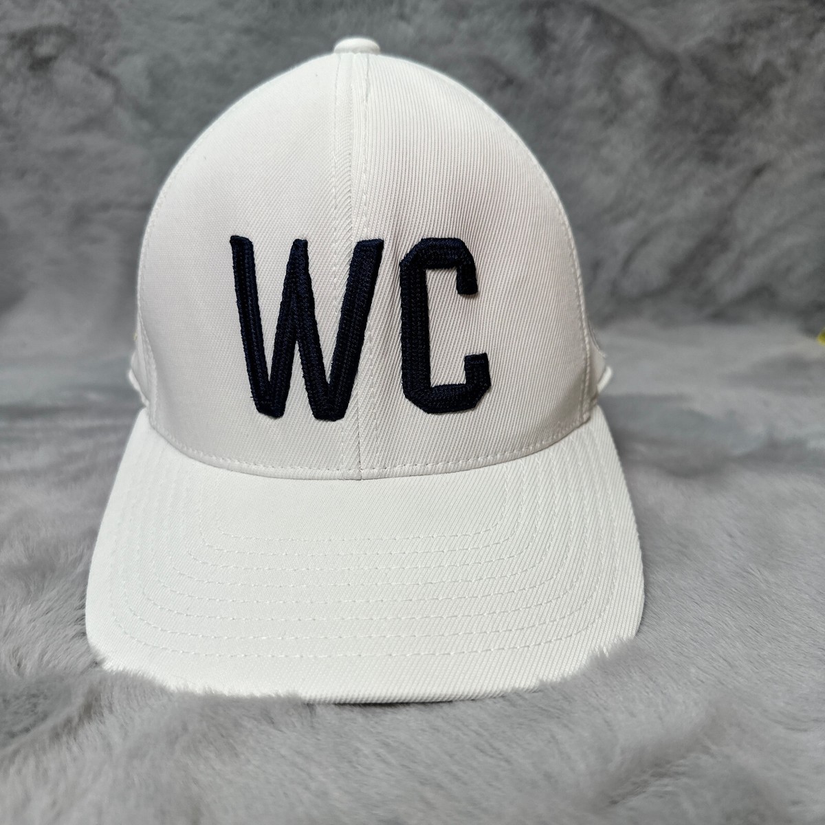 G Fore Hat Cap White WC 110 Flex Fit Embroidered Golf Golfer Mens