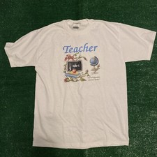 Vintage 1998 Teacher T Shirt Size L