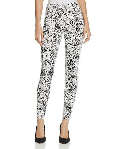 New Hue Women's Leopard Print Twill 