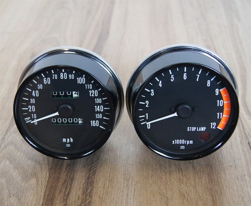 Restored 1975 kawasaki z1 z1b Gauge Instrument Cluster Speedometer Tachometer