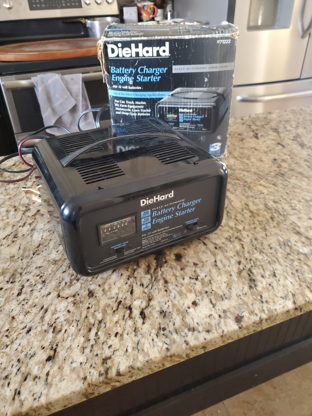 DieHard 12 Volt Battery Charger Engine Starter Fully Automatic 2/10/50