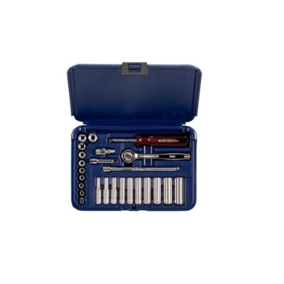 Wright Tool 6 Point Standard & Deep Blow Mold Socket Set 1/4'' Drive SAE 223-MC
