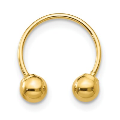 【TOU】コンヒョジン着用 Signature Gold Ball Earring_cl101 T281 Vintage Gold Tone Wing Shaped Earrings. Clip-on Style