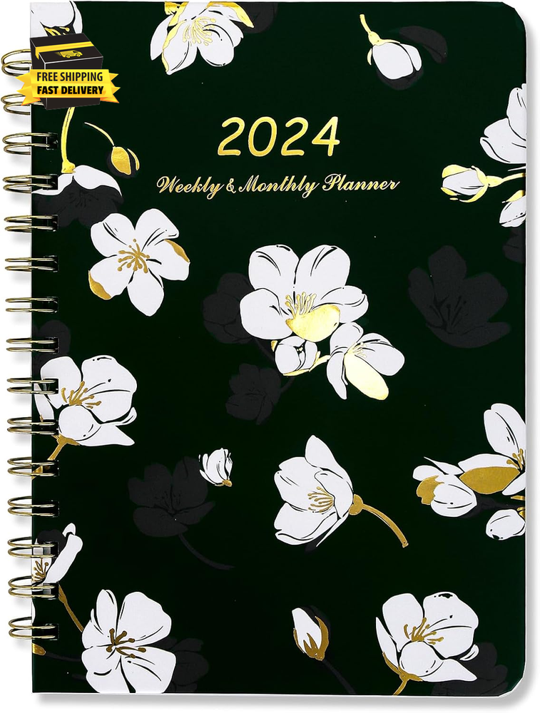 2024 Planner - Weekly Monthly Planner 2024 from Jan. 2024 to Dec. 2024, 2024 Mon
