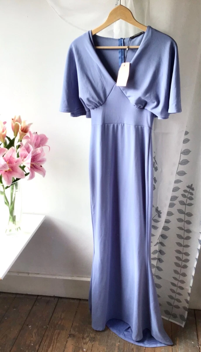 blue dress in a dream Dream Chaser Frill Hem Babydoll Dress Blue