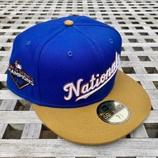 Washington Nationals NBA Crossover New Era 59FIFTY 2 Tone Topperz Cap Hat 7 3/4