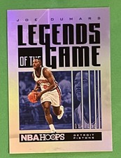 2020-21 Panini NBA Hoops Legends of the Game Silver /199 Joe Dumars #37 Pistons