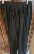 EUC - ALFRED DUNNER Sz 10 Black Pants - Cotton/Polyester/Spandex - Elastic Waist
