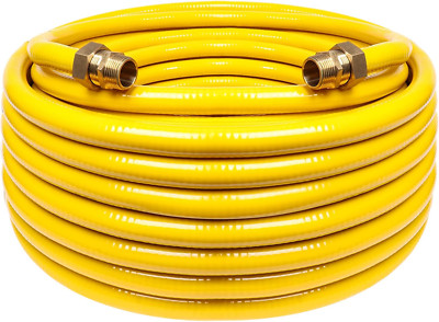 70Ft 1/2'' Flexible Gas Line, CSST Corrugated Stainless Steel Tubing Pipe Kit, N