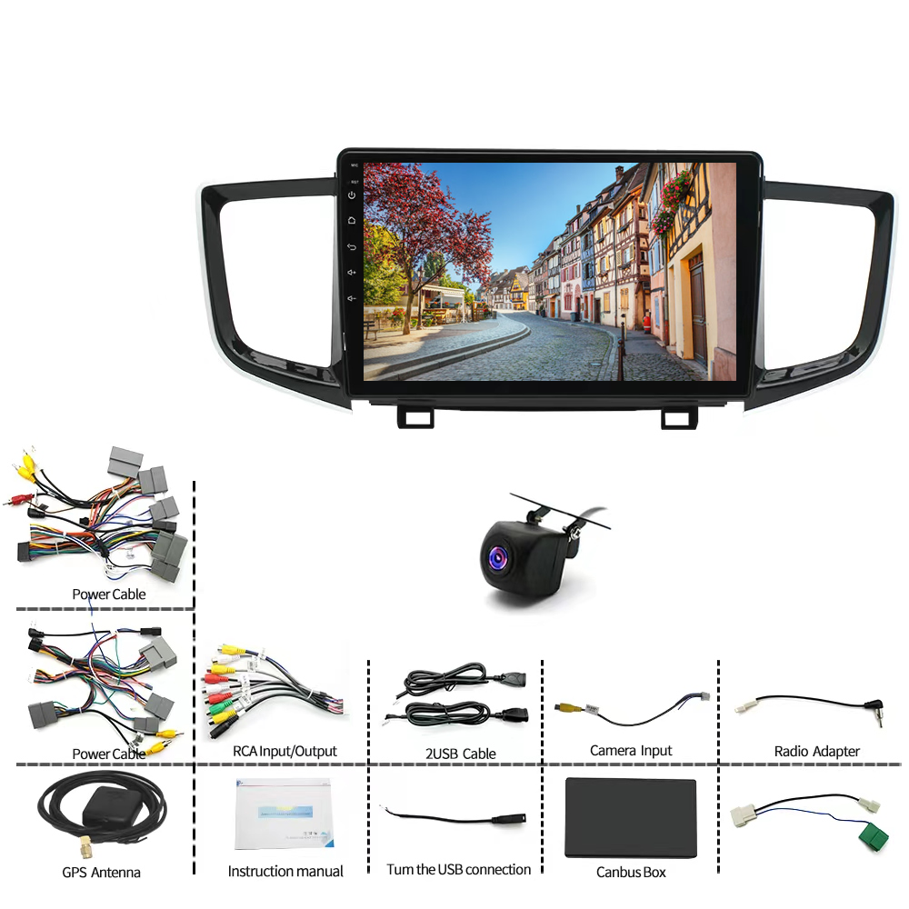 For 20162022 Honda Pilot Apple Carplay Radio Android 13.0 GPS Navi