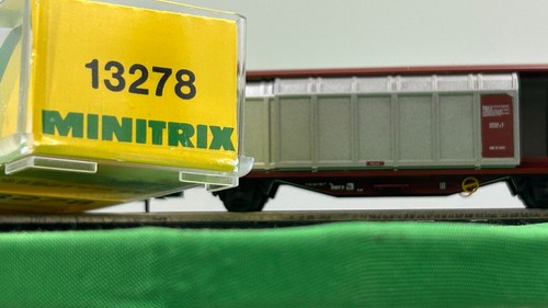 Minitrix 13278 Schiebedachwagen  DB, silberfarben/braun in OVP. | Zustand: Neu