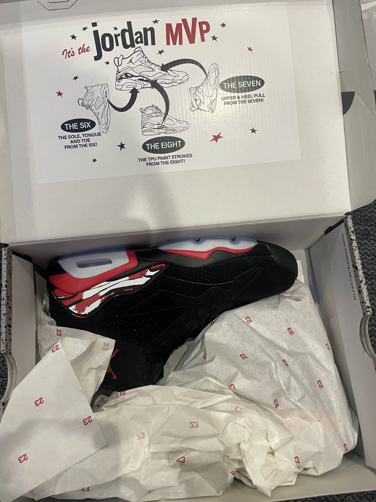 Nike Air Jordan 23 Jumpman MVP scarpe da ginnastica taglia UK 7 5