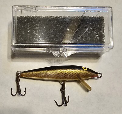 finnish minnow fishing lure Janssen's Its unique lip design creates an enticing wobbling and rolling action Rapala Original Floating Lure, Gold
