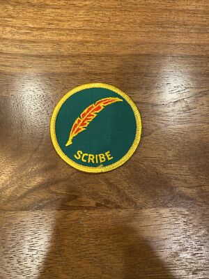 Older Boy Scout Scribe Position Patch - See description