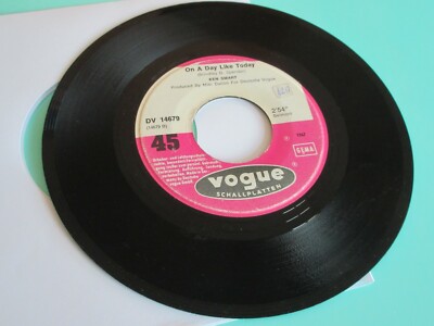 KEN SMART-THE COMPANY I KEEP / ON A DAY LIKE TODAY, RARE 7'' VINYL VOGUE DV14679