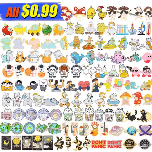Kreative Cartoon-Tier-Brosche Anstecknadel Emaille-Pins Abzeichen SchmuckD - Bild 1 von 326