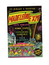 Postkarte 53, Mayenne, Madeleine Expo (Einladung S A Durand Dekoration)