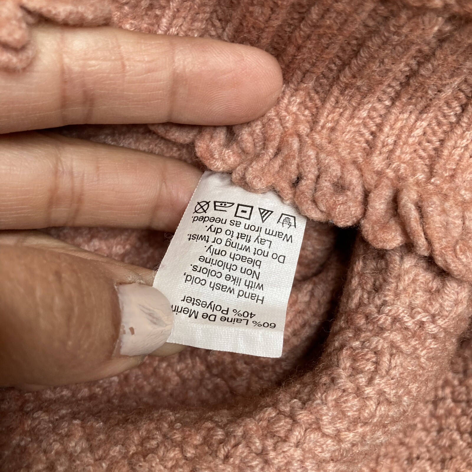Madewell Pink Stitchmix Patchwork Pullover Croppe… - image 11