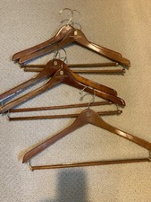 Vtg Wooden Hangers The Pan Pacific Hotel Vancouver Canada WISHBONE Set of 5