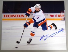 Adam Pelech Signed 11x14 Photo New York Islanders White Autograph